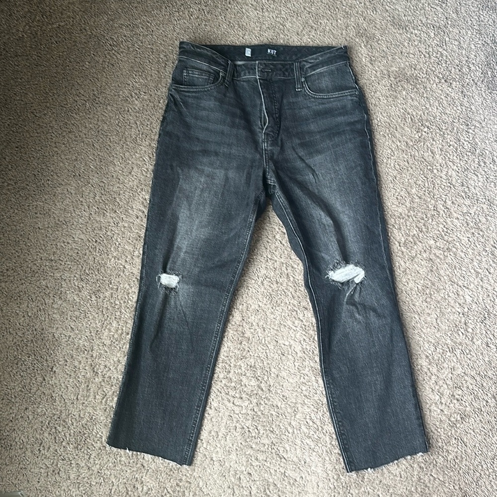 Stylish Black Distressed Women's Jeans